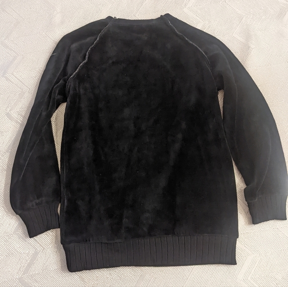 Lil Legs Velour Sweater With Ribbed Band Size 8 - Picture 3 of 4